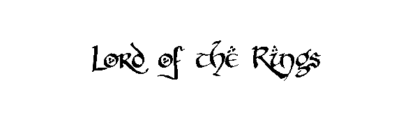 Lord of the Rings Font